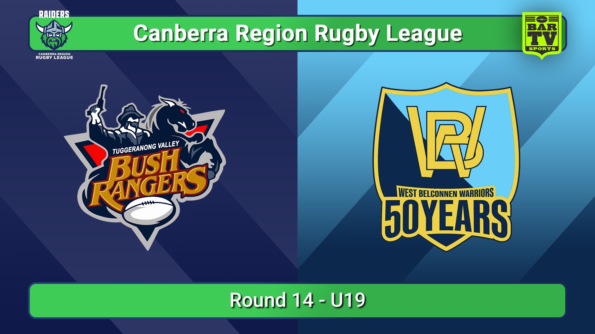 250719-video-Canberra Round 14 - U19 - Tuggeranong Bushrangers v West Belconnen Warriors Slate Image