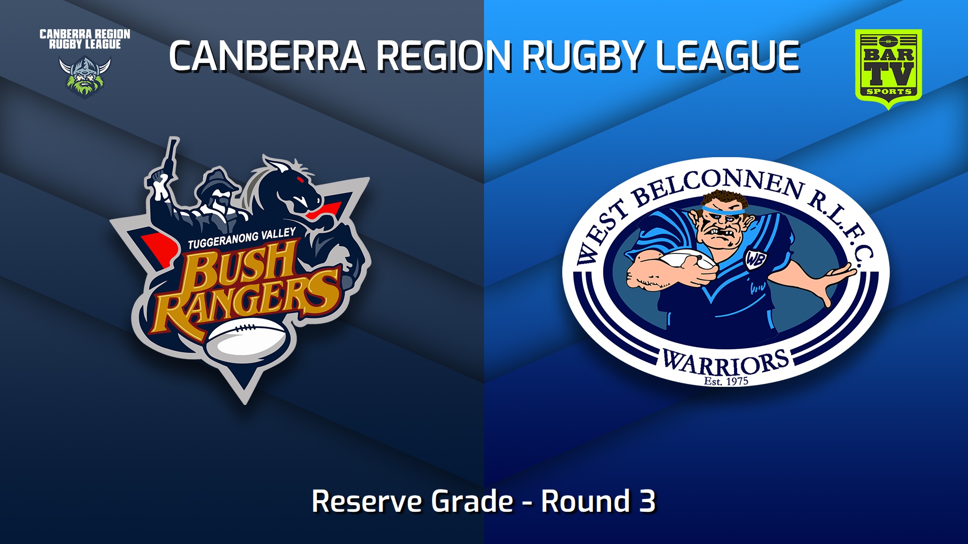 230429-Canberra Round 3 - Reserve Grade - Tuggeranong Bushrangers v West Belconnen Warriors Slate Image