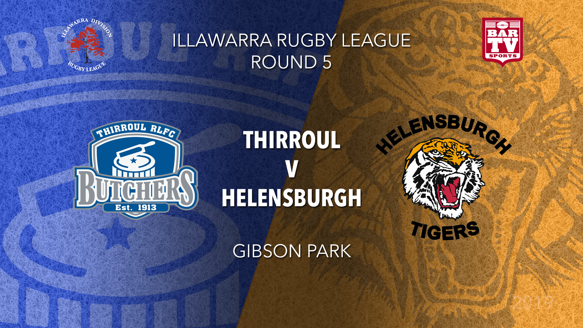 IRL Round 5 - 1st Grade - Thirroul Butchers v Helensburgh Tigers Slate Image