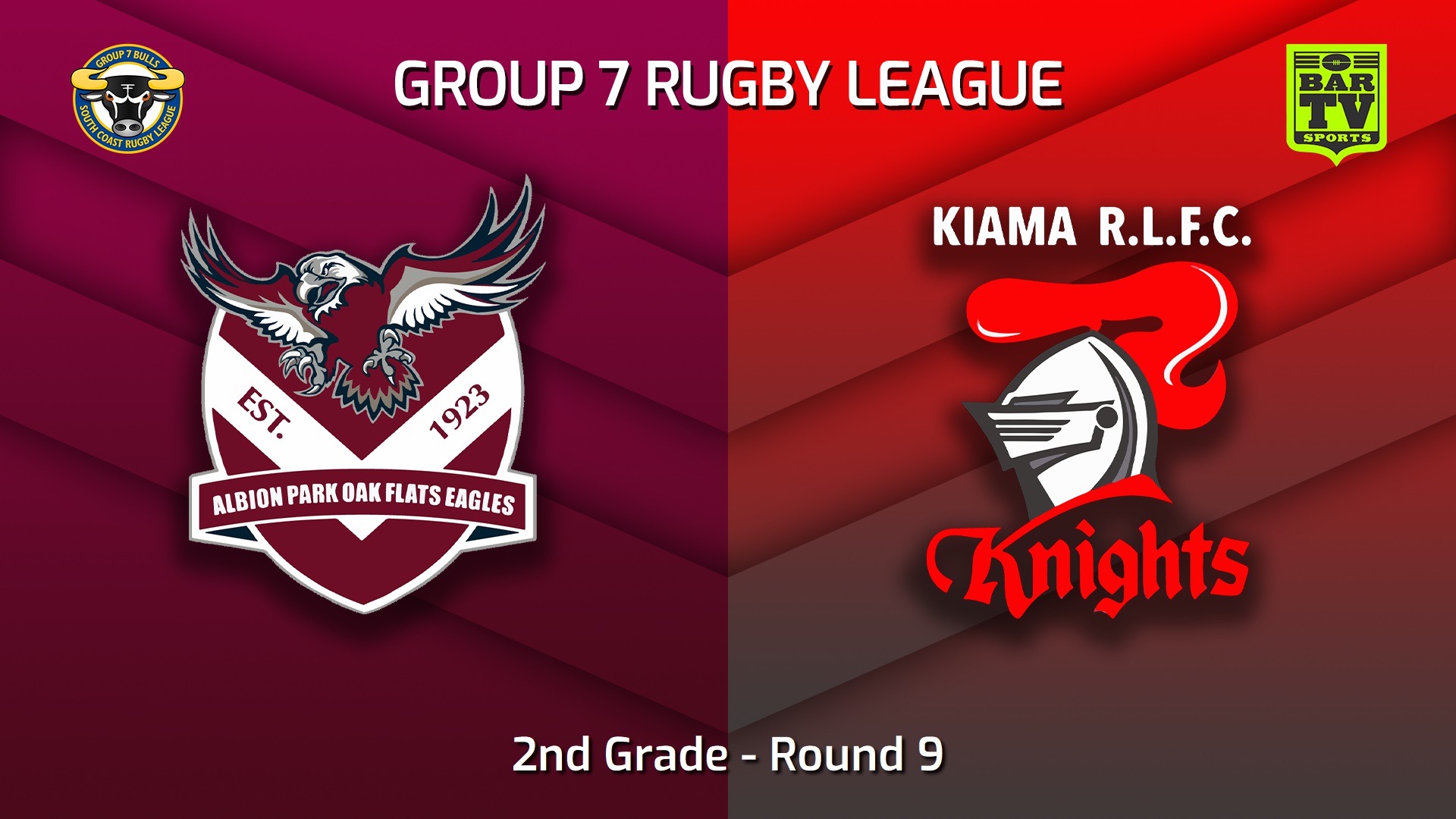 230528-South Coast Round 9 - 2nd Grade - Albion Park Oak Flats Eagles v Kiama Knights Slate Image