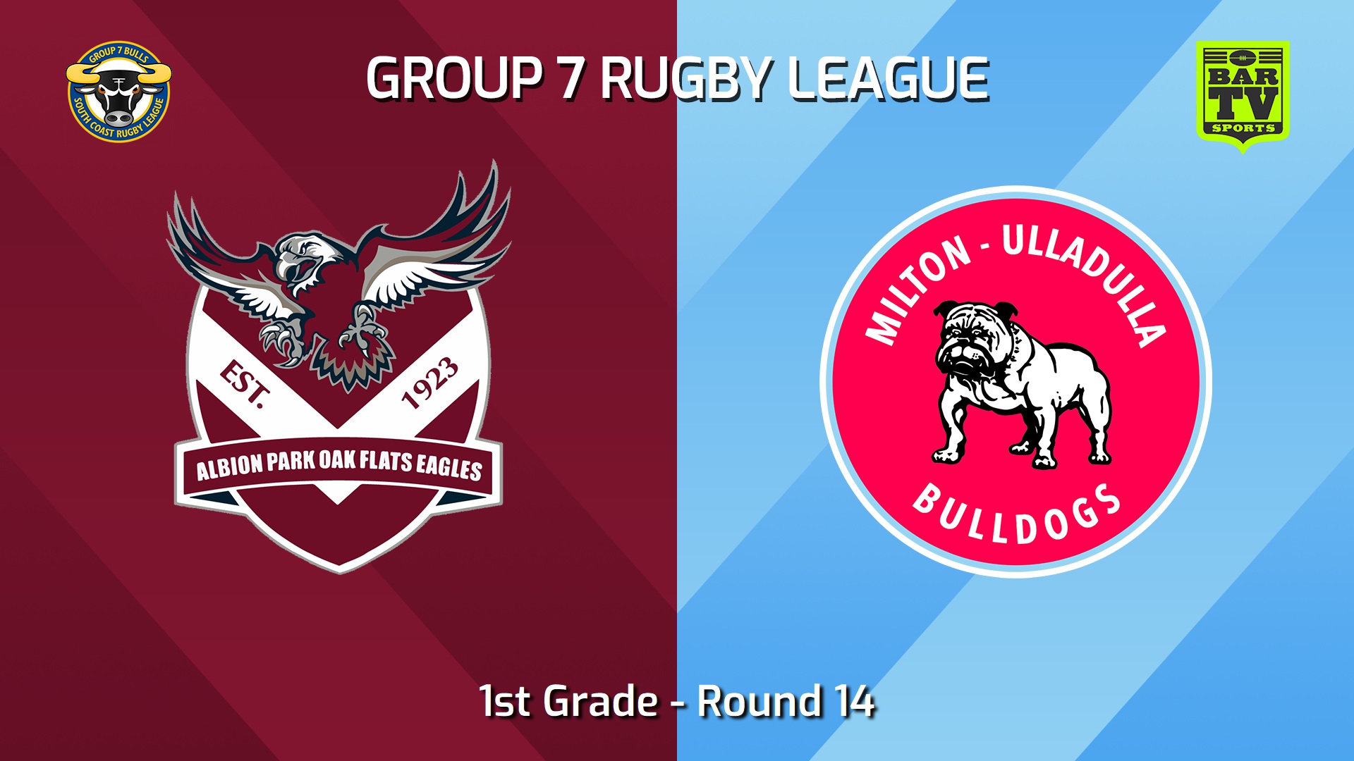 240721-video-South Coast Round 14 - 1st Grade - Albion Park Oak Flats Eagles v Milton-Ulladulla Bulldogs Slate Image