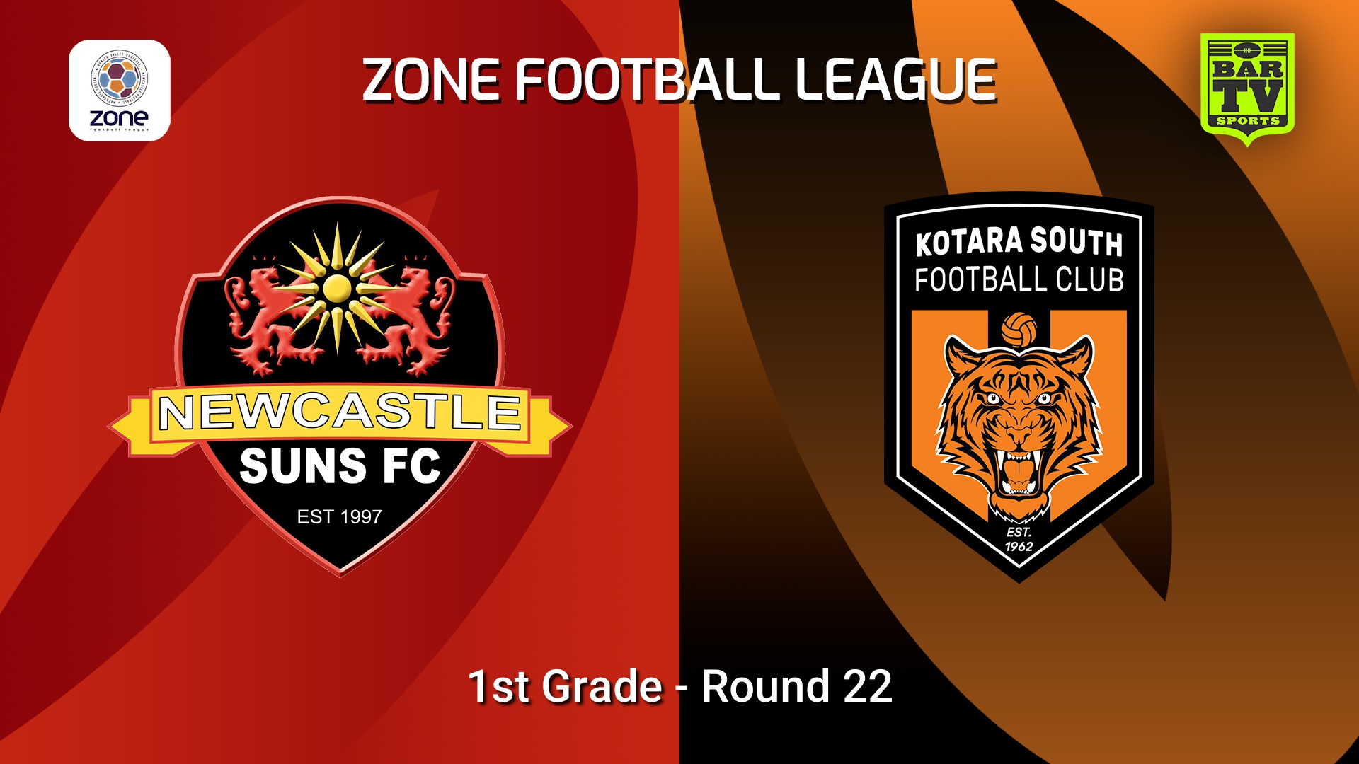 260829-video-Newcastle Zone Football League Round 22 - 1st Grade - Newcastle Suns v Kotara South FC Slate Image